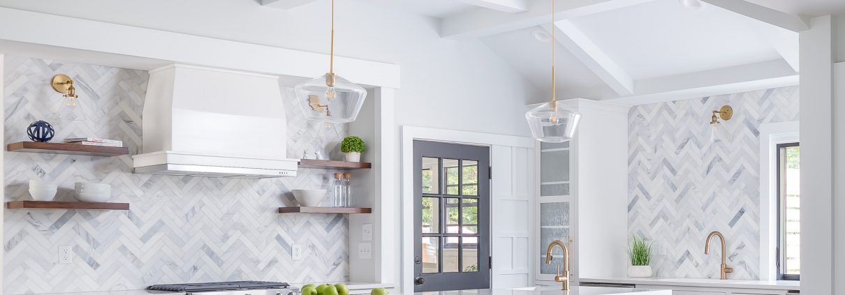 white wood ceiling in kitchen