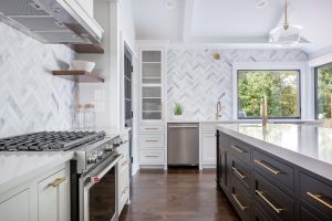 Modern farmhouse style kitchen custom, stylish, and functional design-build kitchen
