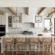 3D photorealistic rendering of a kitchen remodel in Wake Forest, NC.