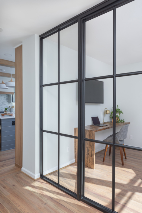 steal glass home office doors