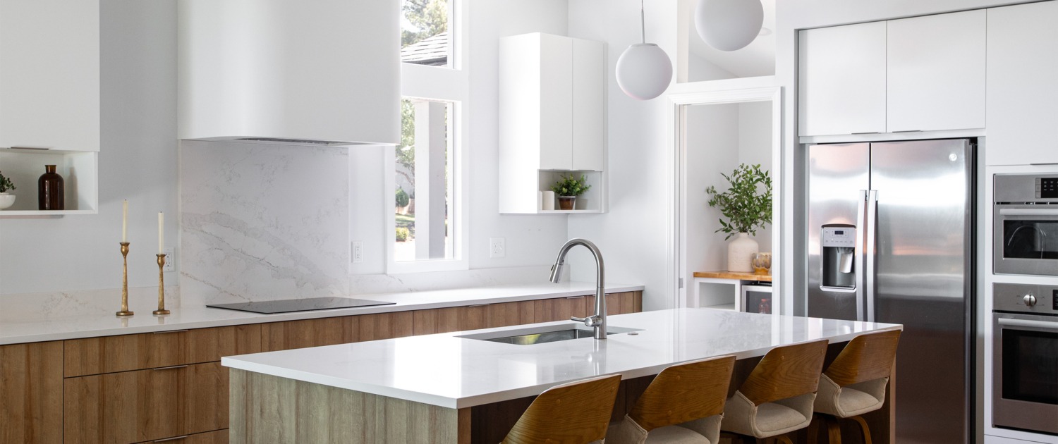 8 Modern Raleigh NC kitchen remodel with natural light and wood tones